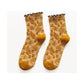 Women's Socks Fashion Print Cartoon Pattern Socks Winter Thick Warm Pile Pile Socks