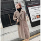 Mid-length Over-the-knee Lamb Velvet Jacket Korean Fashion Winter Thickening Warm Loose Large Size Coat Women