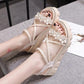 Muffin Thick Bottom Casual Sandals Summer Flowers Flat Heightened Roman Shoes Ladies Sweet Temperament Sandals A Pedal