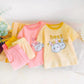 Girls Summer Suit Korean Style Western Style Children's Short-sleeved Pants Thin Two-piece Baby Girl Summer Clothes