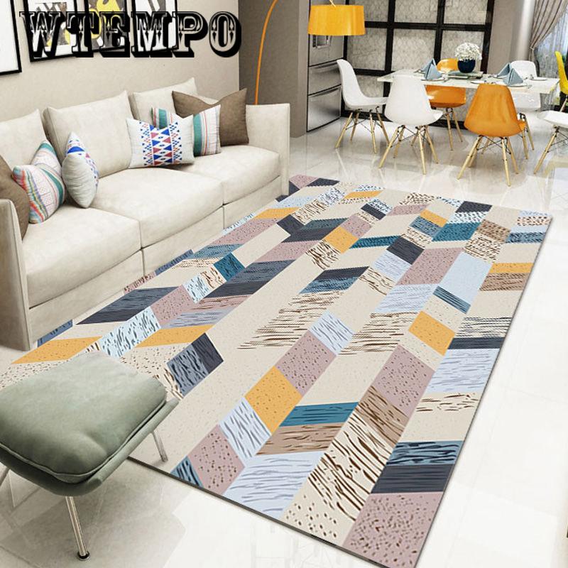 Coffee table carpet floor mat bedroom carpet bathroom non-slip floor mat blanket living room carpet