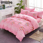 Bedding Linen Set Adults Bedclothes Bed Comforter Soft Bed Sheet Pillowcase Duvet Cover