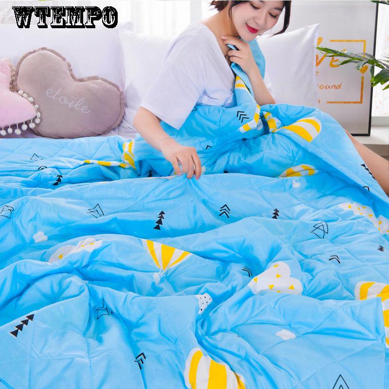 WTEMPO Blanket Comfortable Summer Cool By Air Conditioner Quilt Fashion Home Supplies Thin Quilt