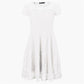 Elegant Lace Dress Women Plus Size Short Sleeve Transparent Black Slim Dresses O-Neck Midi Casual Dresses Summer Vestidos