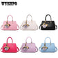 Fashion Lady Bag Large Capacity Single Shoulder Messenger Bag All-match Handbag Hair Ball Decoration