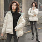 Down Padded Jacket Women Korean Style Loose Cotton-padded Jacket Women Short Bright Face Stand-up Collar Winter Coat Padded Jacket