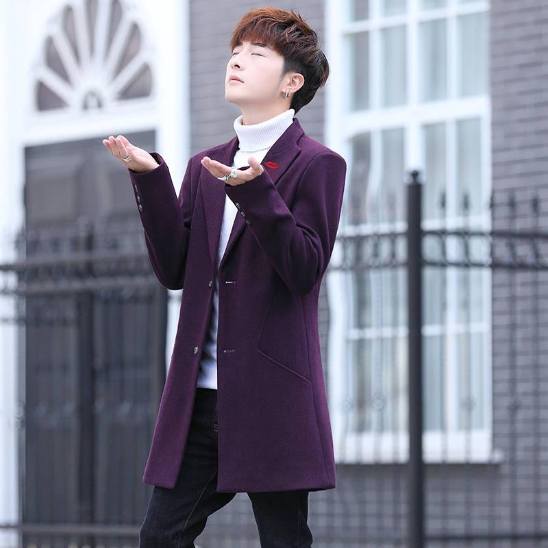 Winter Wool Coat Slim Fit Jackets Mens Casual Warm Outerwear Jacket and coat Men Pea Coat Size M-3X