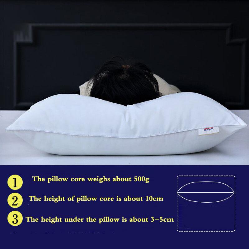 Washable Pillow Pillow Core Home Hotel Neck Pillow Single Student Adult Pillow Core Free Pillowcase