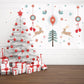 Happy Christmas wall sticker bedroom living room window glass door rise sticker PVC removable