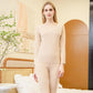Women Long Sleeve Thermal Underwear Winter Thicken Tight Suit Sexy Pajamas Autumn Windproof High Elasticity Slim Body Comfortable Breathable Wearable