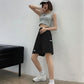 Women's Summer Sports Shorts High Waist Wide Leg Casual Pants Girls Loose Pants Athletic Fitness Jogging Pants