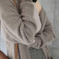 Knit Long Cardigan Women Sweaters Female Long Sleeve Pocket Winter Cardigans Casual Knitwear Jumpers