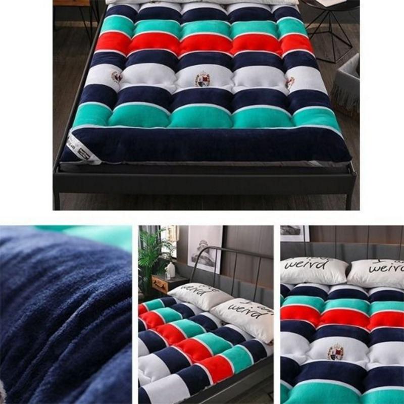 Thickened Warm Lamb Velvet Home Bedroom Mattress Double Student Dormitory Mat Is Non-slip Foldable Mat