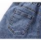 Denim Shorts Women's Summer Elastic Waist Loose Wide Leg Pants Fashion Casual All-match Shorts