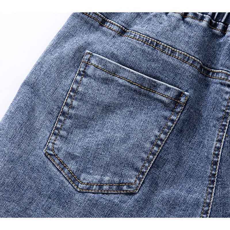 Denim Shorts Women's Summer Elastic Waist Loose Wide Leg Pants Fashion Casual All-match Shorts