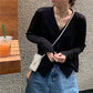 Thin Air-conditioning Shirt Summer Korean Version of Sunscreen Shirt Long Sleeve V-neck Knitted Cardigan Blouse
