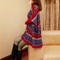 Autumn Winter Large Size Loose Pullover Sweater  Women Butterfly Print Sweater  Turtleneck  Pullover Long Sleeve Batwing Sweater Knitted Coat