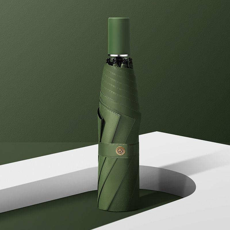 Simple Solid Color Umbrella Ins Sunshade Sun and Rain Dual-use Korean Version Sunscreen and UV Protection Folding