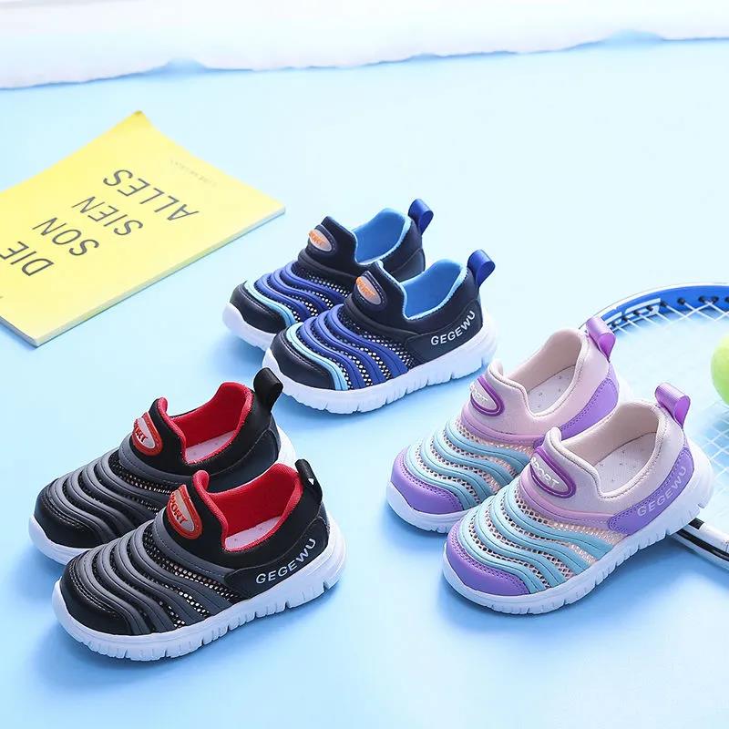 Baby Toddler Shoes Spring/Summer Light weight Non-slip Girls Casual Shoes Caterpillar Shoes Soft Sole Net