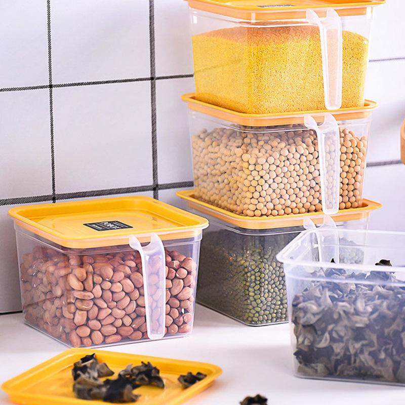 Thickened Fresh-keeping Box Fruits and Vegetables Whole Grains Tank Refrigerator Kitchen Food Storage Box Storage Tank