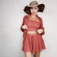 3pcs/set Women's Summer Shorts Sets Chiffon Cardigan Top Camisole Wide-leg Shorts Three-piece Set Women's Summer Outfits