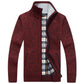 Autumn and Winter Sweater Men's Cardigan Velvet Thick Casual Jacket Loose Warm Fashion Men's Clothing