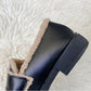 Women's Leather Shoes for Winter Warm and Comfortable Plus Velvet All-match Flat Shoes