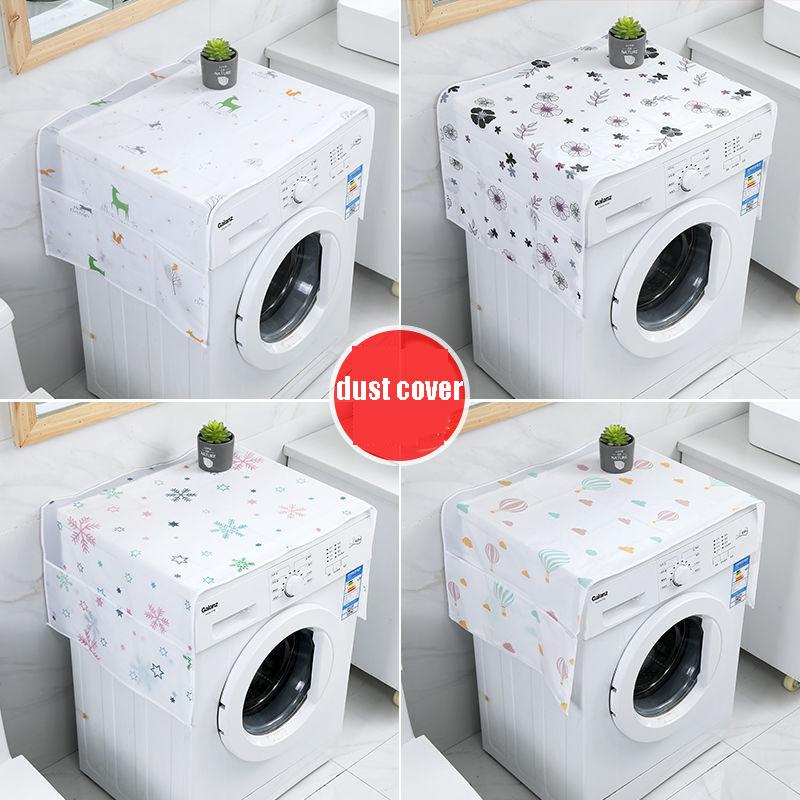 Creative PEVA Refrigerator Organizer Household Washing Machine Cover Dust Cover Waterproof Fridge Covers Kitchen Products