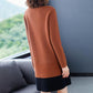 Autumn Winter High Quality Contrast Color Sweater Dress Women Knit Dress Long Loose Pullover Sweater Dress with Pockets for Inner or Outer Wear