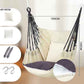Solid Color Canvas Hammock Swing Indoor and Outdoor Thickened Canvas Cradle Chair Including Pillow