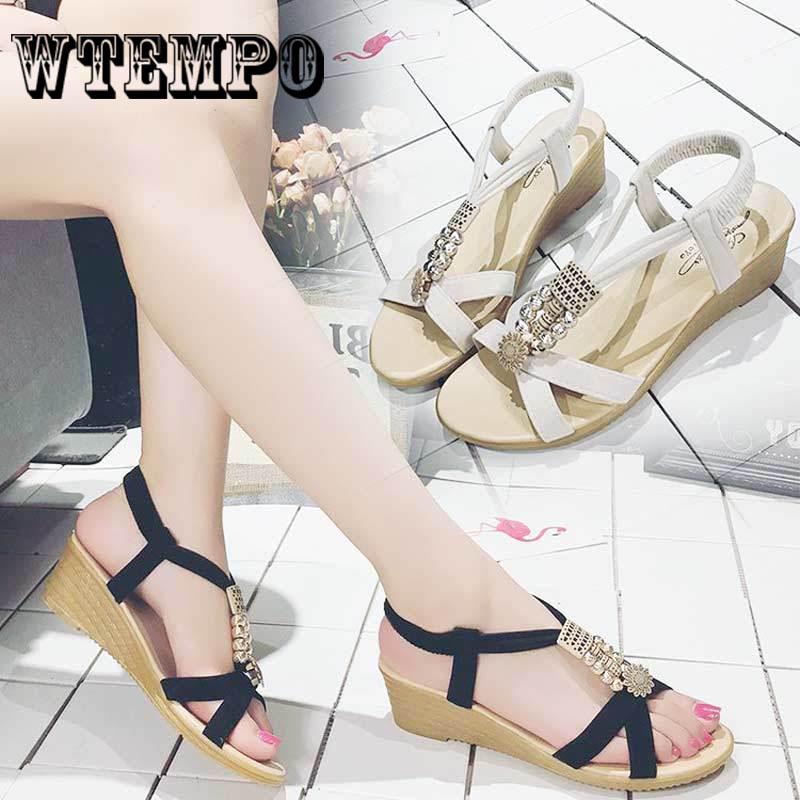 Women Fashion Comfortable Sandals Flat Shoes Summer Beach Roman Sandals