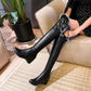 Sexy Over The Knee Boots Women Female Pu Leather Thigh High Boots Plus Size Wedge Boots Winter