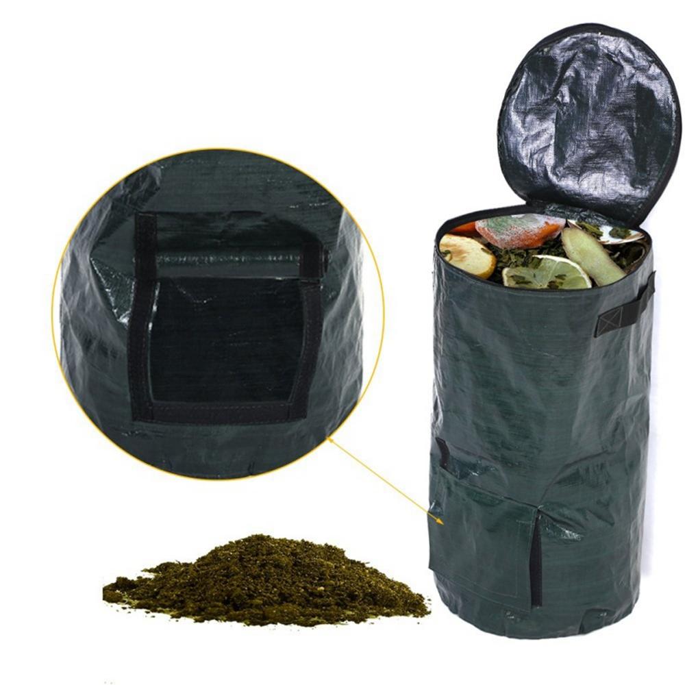 Compost Bag Homemade Organic Ferment PE Compost Bag Kitchen Waste Disposal Garden Accessories