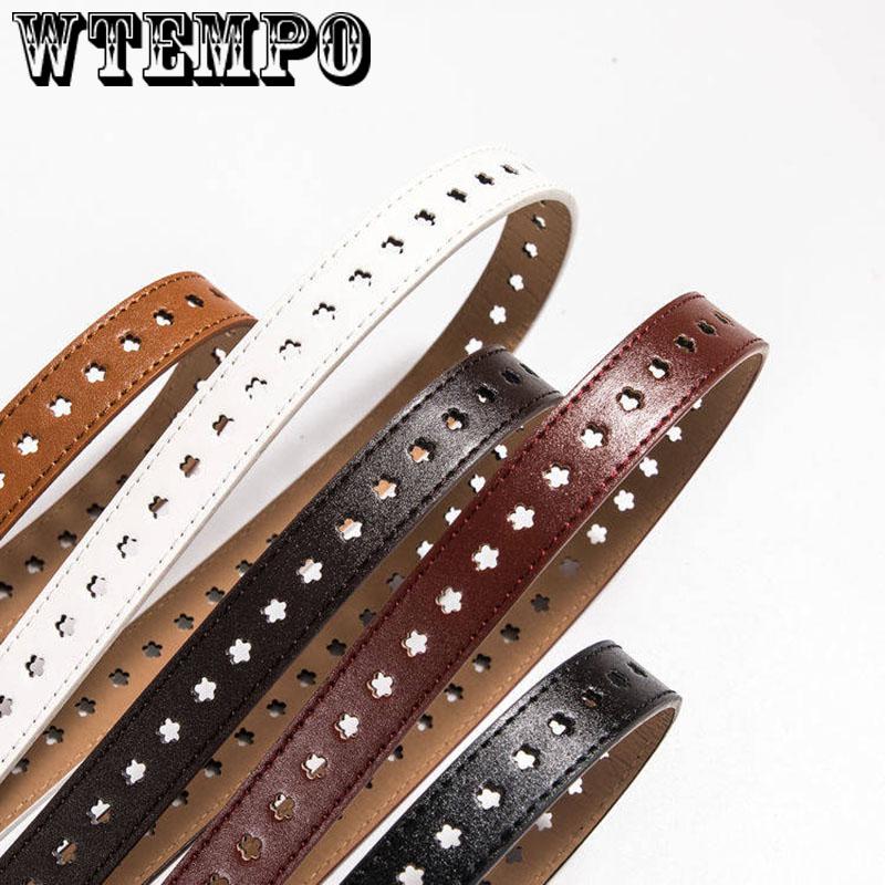 Fashion Pu Leather Belt Female Brown Black White Waist Belts for Women Dress Strap