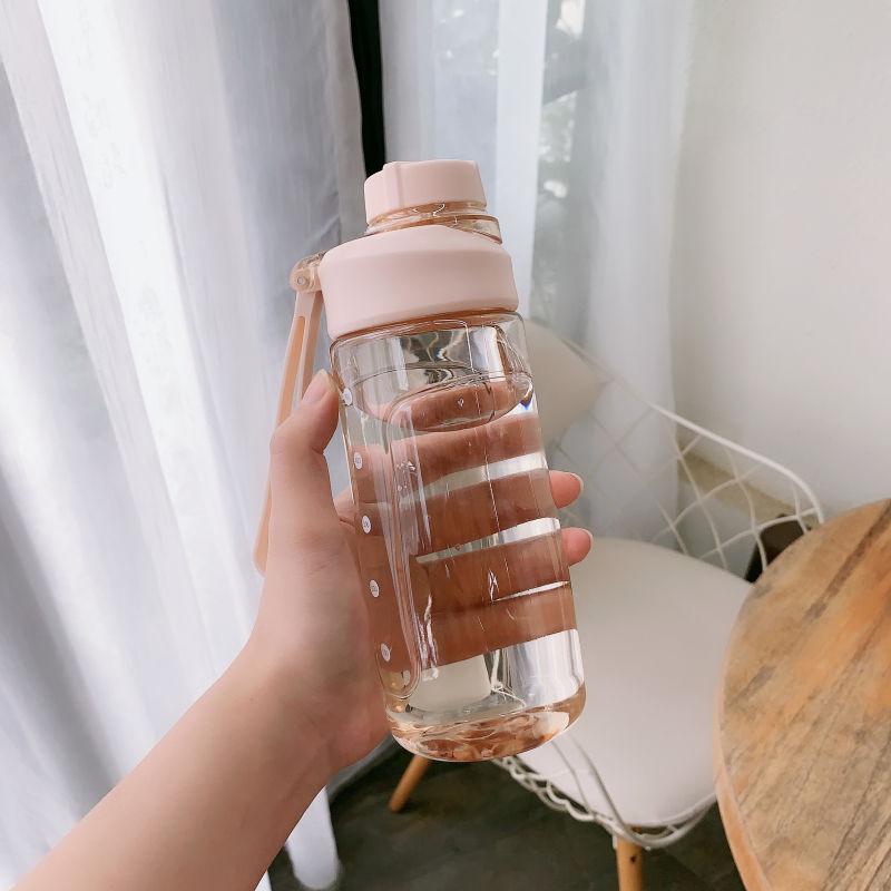 Sport Bottle Large-capacity Drop-resistant Creative Water Cup for Male and Female Students Fresh Plastic Personality Simple Handy Cup