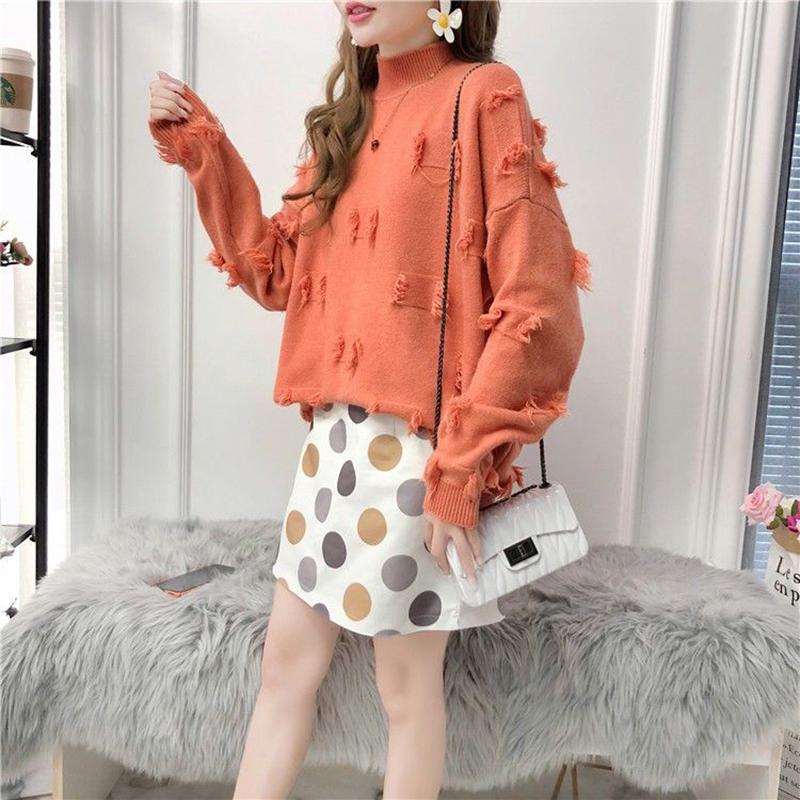 Women's Pullover Sweater Loose Outer Wear Short Wild Sweater Fashion Trend Casual Women's Top