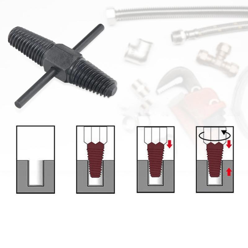 4' 6' water pipes Practical Pipe Broken Bolt Drill Bits Remover Double Head Screw Extractor