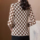 Spring and Autumn Long Sleeve T-Shirt Loose Striped Top Short Casual Half Turtleneck Bottoming Shirt