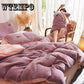 4pcs  Duvet Cover Flannel Fleece Winter Duvet Cover Comforter Case Winter Warm Plush Duvet Cover
