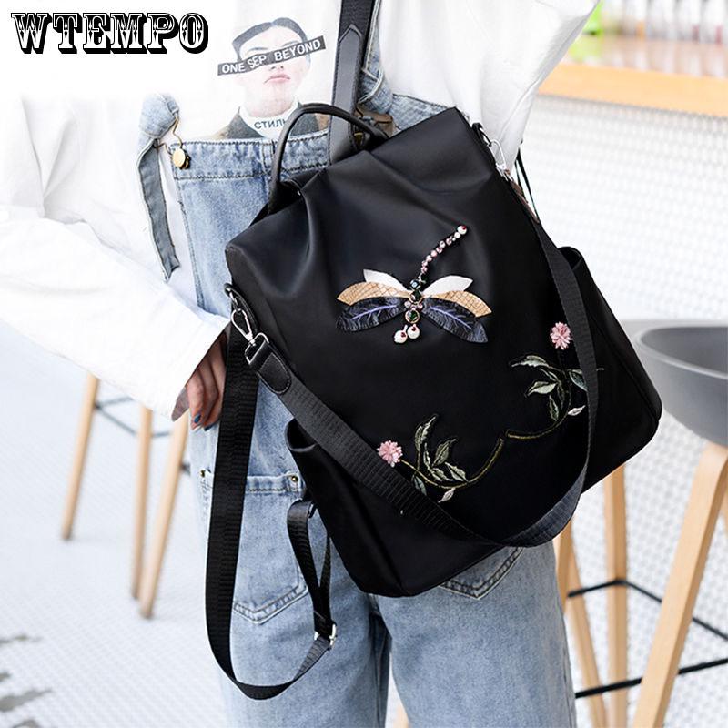 Backpack Fall Oxford Cloth Backpack Girls Backpack Animal Soft Shoulder Bag