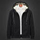 Autumn Plus Velvet Thick Men's Sweater Loose Large Size Lamb Velvet Sweatshirts Jacket Hooded Cardigan Top