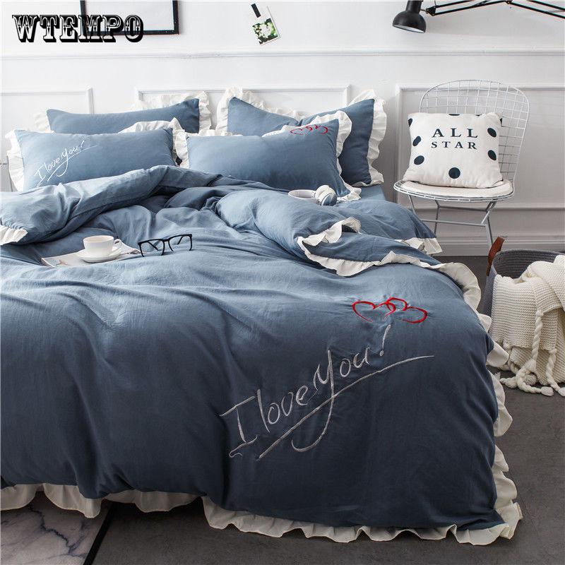 Princess Style  Bedding Set Luxury King Queen Twin Bed Set Duvet Cover Set Girls Bed Sets