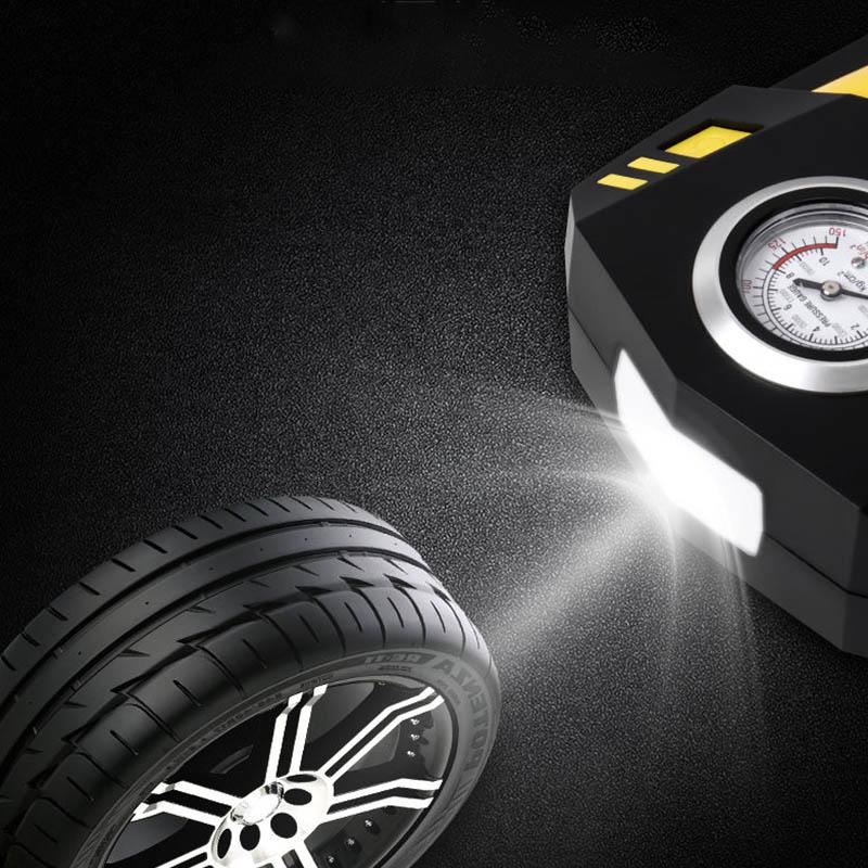 Car Air Pump Pointer Mechanical Disk Portable Car Tire Multi-function Inflation Tool 12v Air Pump Car with Electric Pump High Power Universal