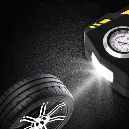 Car Air Pump Pointer Mechanical Disk Portable Car Tire Multi-function Inflation Tool 12v Air Pump Car with Electric Pump High Power Universal