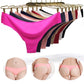 6 Pieces/set of Ice Silk Seamless T-shaped Panties Feminine Fashion Large Size Wide Belt Pure Color Panties