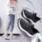 Spring Women's Shoes Korean Style Breathable Shoes Running Casual Fly-knit Old Shoes
