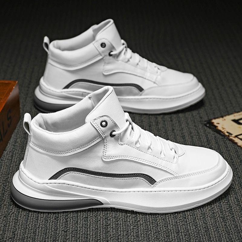 Men's High-top Sneakers Breathable All-match Sports Casual Shoes Korean Style Trendy Shoes