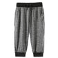 Ice Silk Cropped Pants Men's Loose Summer Thin Casual Pants Large Size Sports Running Quick-drying Shorts 7 Points Pants Tide