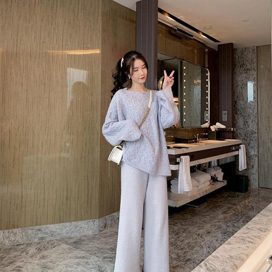 Autumn and Winter Solid Color Casual Sweater Loose Hedging Thickening Bottoming Shirt Fashion Knitted Women Sweater