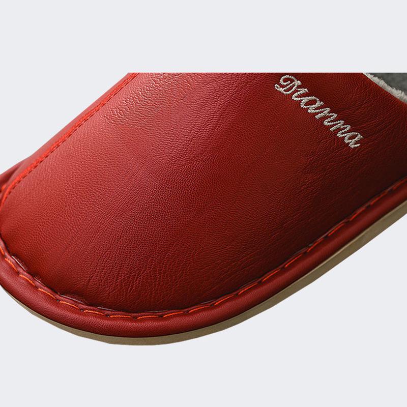 Home Slippers Winter Warm Women Waterproof Non-Slip Indoor Shoes Cotton Men Anti-slip Ladies Soft Slides Memory Foam Couples